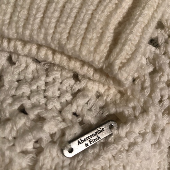 Abercrombie & Fitch white pullover knitted sweater - Picture 5 of 5